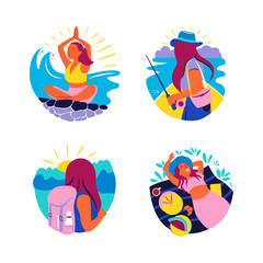 This is a different traveling holiday with beautiful women