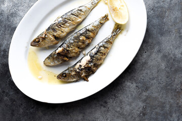 grilled sardines