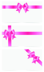 Modern background with pink color bow.Used for web design, illustrations, posters, banners, backgrounds.

