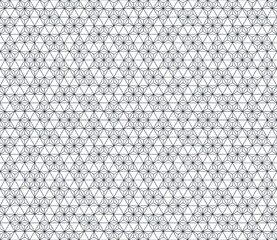 Seamless pattern based on traditional Japanese ornament Kumiko.Black color lines.