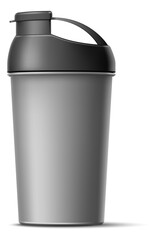 Obraz premium Shaker mockup. Blank realistic container for sport drink