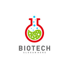 Bio tech lab logo template, Molecule, DNA, Atom, Medical or Science Logo Design Vector
