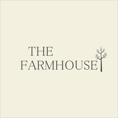 The farmhouse logo design. Vector illustration.	