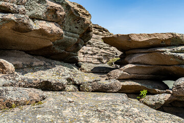 rocks in the mountains