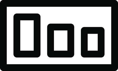 icon illustration of graph