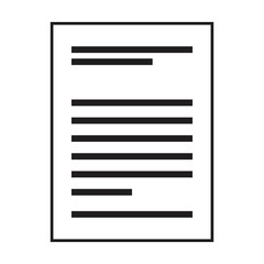 Documentation icon vector for business file data and information report in a glyph illustration