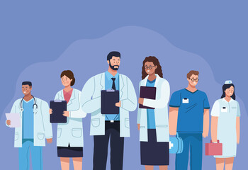 doctors staff workers