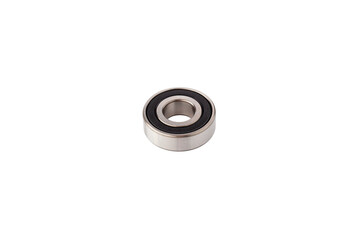 Ball bearing isolated on white background. Metal roller bearing. Super Precision Ball Bearings used...
