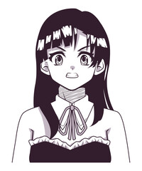 beauty girl anime style