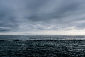 clouds over sea