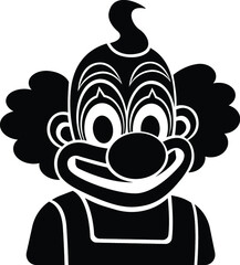 Smiling Cartoon Clown Jester Circus Act Performer Performance Clowns Makeup