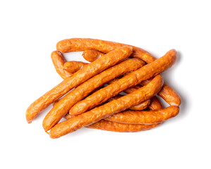 Smoked sausage isolated