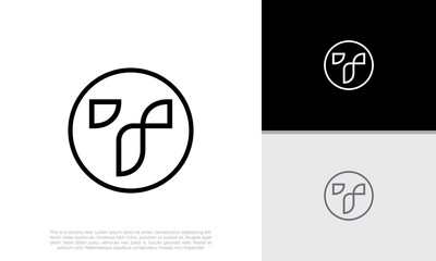 Initials T logo design. Initial Letter Logo.