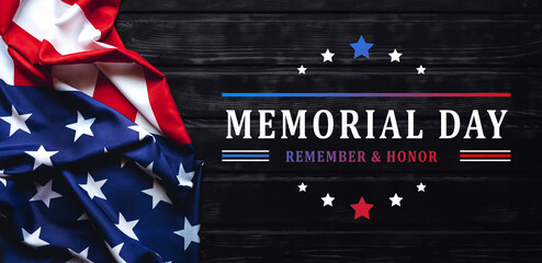 USA Memorial Day celebration - Remember and Honor.