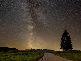 Milkyway in the mountains