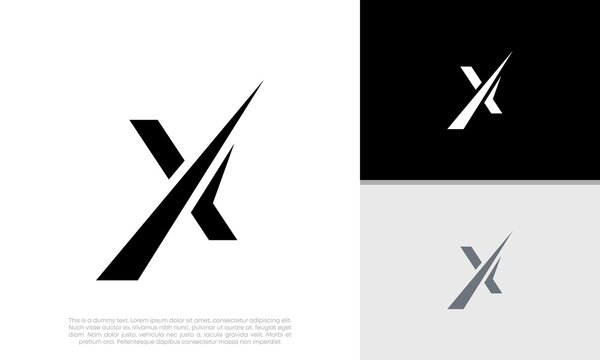Initials X logo design. Initial Letter Logo.