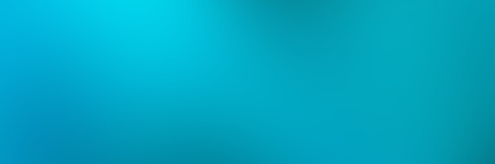 Soft gradient Banner with Smooth Blurred blue and turquoise colors