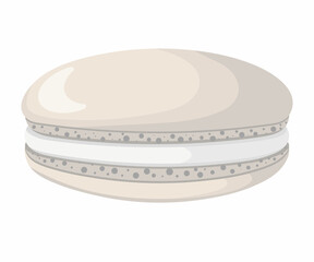 Vector illustration of French macaroon