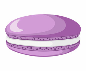 Vector illustration of French macaroon