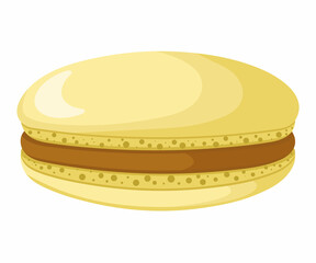 Vector illustration of French macaroon