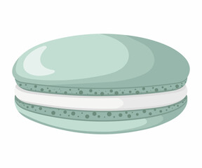 Vector illustration of French macaroon