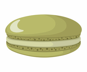 Vector illustration of French macaroon