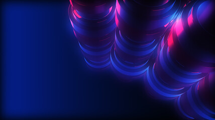 Abstract cylinder glowing colorful wallpaper