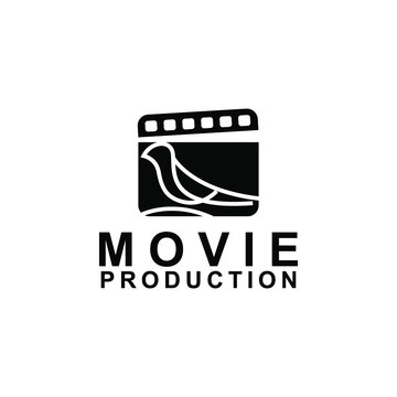 Movie Logo Design Concept Vector