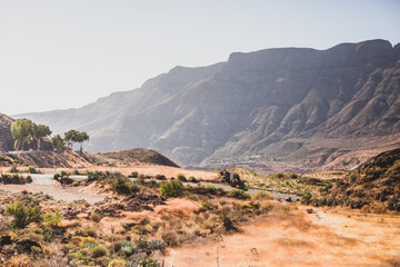landscape in the desert mountanis