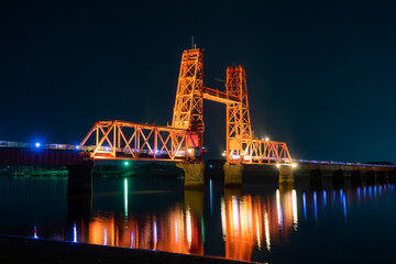 tower bridge at night