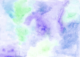Fototapeta na wymiar Abstract background texture, soft colorsviolet and green watercolor gradients hand-painted. High resolution texture for design. Blank place for text, textures design art work.