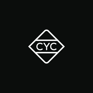 CYC Letter Design For Logo And Icon.CYC Monogram Logo.vector Illustration With Black Background.