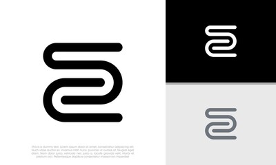 Initials SC logo design. Initial Letter Logo.