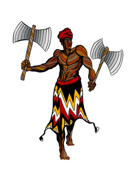 Orix&aacute; Xang&ocirc;, Orix&aacute; da Justi&ccedil;a, dos raios, do fogo.