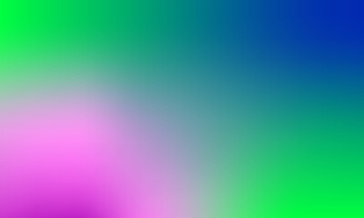 Abstract gradient banner. Vector. Green, pink, blue color.
