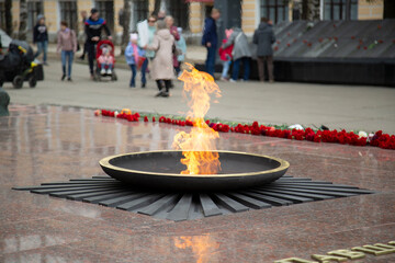 Eternal flame.A symbol of victory and memory of the victims of the Second World War.