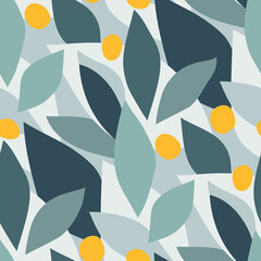Abstract floral seamless pattern
