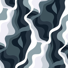 Abstract seamless pattern with wavy lines