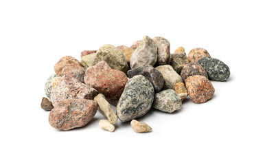 Stone Sea Pebbles Isolated