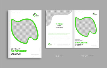 Company brochure design template. Company profile cover design, annual report cover design, brochure cover layout, a4 size.