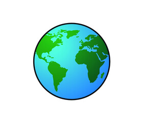 world map. editable vector design.