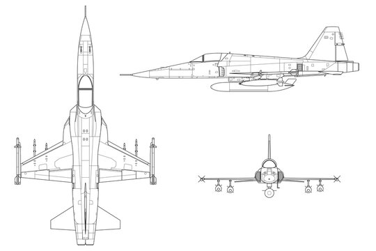Avi&oacute;n de combate ligero f-5