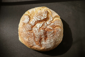 Ukrainian grain bread in summer