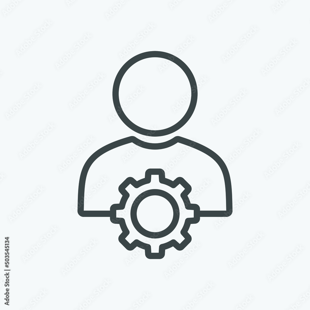 Poster user management vector icon. isolated management icon vector design. designed for web and app design