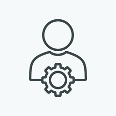 User Management vector icon. Isolated management icon vector design. Designed for web and app design interfaces.