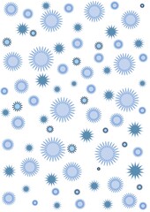 set of four snowflakes