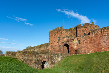 Carlisle Castle in the spring sunshine