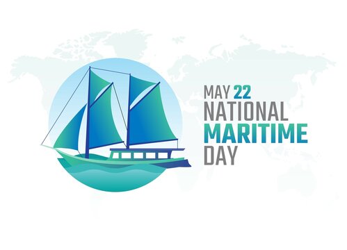 vector graphic of national maritime day good for national maritime day celebration. flat design. flyer design.flat illustration. - Powered by Adobe