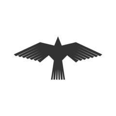 Dove vector illustration. Pigeon. Logo in the form of a bird, a symbol of the world, the image of God's Spirit.