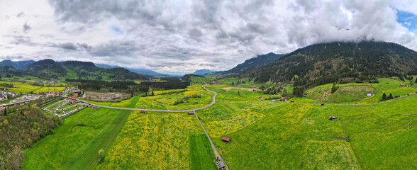 Idyllic Landscape - Location: Allgäu, Bavaria, Bavarian Alps. Germany.